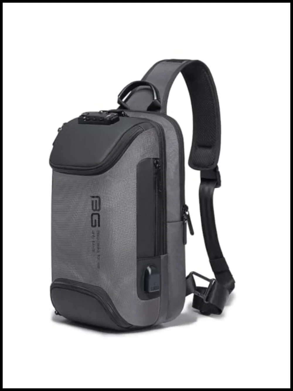 Waterproof Sling Backpack Crossbody Bag for Men Tablet Travel Shoulder Bag